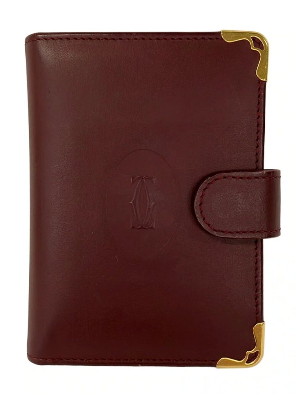 Cartier Must Line Bordeaux Leather Card Case